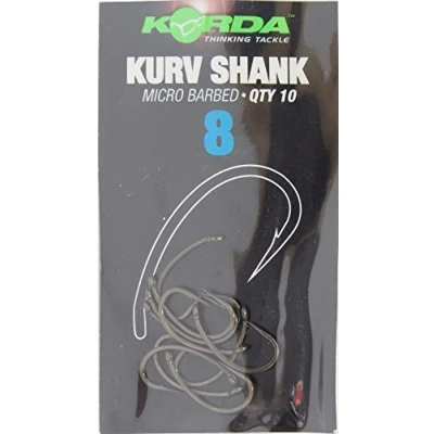 Image of Korda Kurv Shank B Barbless Hooks: 8