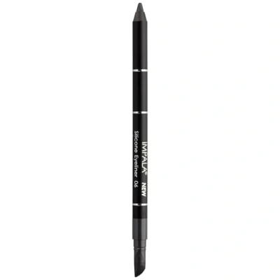 Image of IMPALA Waterproof Eyeliner with Silicone, Matte Dark Gray Color No. 06 Defined Line or Smudged Effect Easy to Apply Creamy Texture Intense, Long Lasting, and Water Resistant