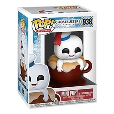 Image of Funko Pop! Movies: Ghostbusters: After Mini Puft In Cappuccino Cup Collectable Vinyl Figure Gift Idea Official Merchandise Toys for Kids &amp; Adults Movies Fans Model Collectors