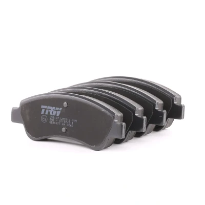 Image of ZQ92438580 brake pad set TRW COTEC GDB1677 not prepared for wear indicator with caliper screws accessories PEUGEOT: 208 I Hatchback