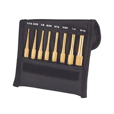 Image of Starrett SB565Z Brass Drive Pin Punches Set, 8 Pieces