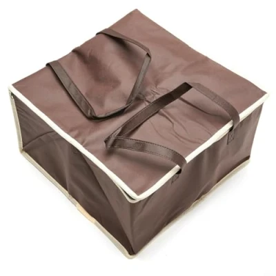 Image of 14Inch Pizza Delivery Bag Insulated Thermal Bags for Hot Cold Food Camping Lunch Container