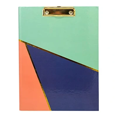 Image of Pukka Pad, Fashion A4 Padfolio Clipboard Includes Refill Pad and Inner Pocket Geometric, Pack of 1