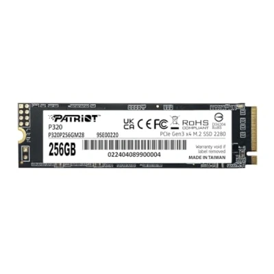 Image of Patriot P320 256GB Internal SSD NVMe PCIe Gen 3x4 M.2 2280 Solid State Drive P320P256GM28