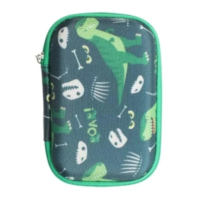 Image of caseroxx Blood glucose meter Hard case suitable for Dexcom G7 / ONE+ in Dinosaur Design black, diabetic storage