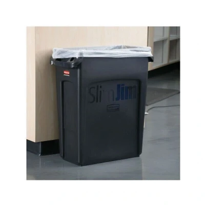 Image of Rubbermaid Slim Jim Venting Channel Base 60L Black