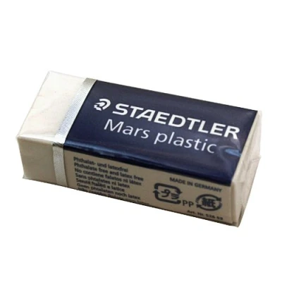 Image of Staedtler Mars Plastic Mini Erasers (4 cm, 1.9 1.3 cm) White