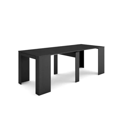 Image of Skraut Home Extendable Console Table Folding Dining 220 for 10 diners Modern Style Black