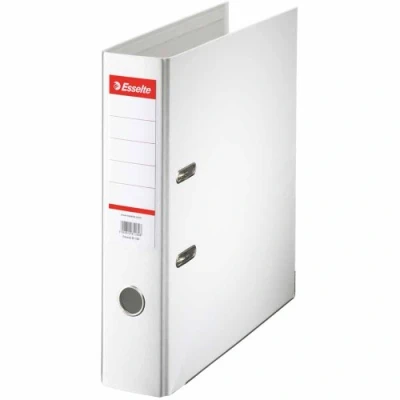 Image of Esselte Standard, 1x Lever Arch Finder, White, 75 mm Spine, A4, PP, 320200