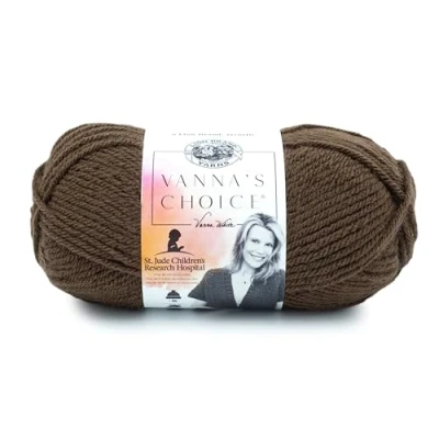 Image of Lion Brand Yarn Company 1 Piece Vanna&#039;s Choice Yarn, Chocolate