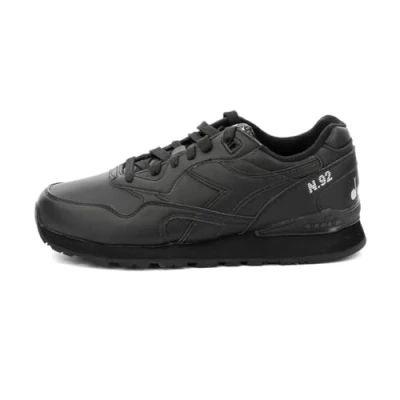 Image of Diadora Unisex N.92 L Gymnastics Shoes, Black/Black, 3.5 UK