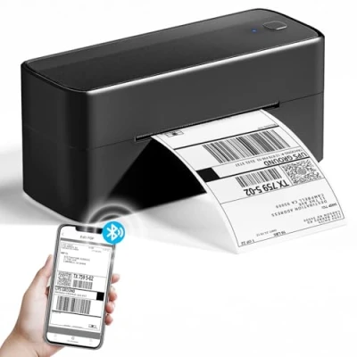 Image of Phomemo 241BT BLuetooth Thermal Label Printer, Shipping Printer 4x6, for Home, Office and Business, Hermes, Royal Mail, Amazon, Shopify, Ebay, etc