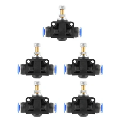 Image of Air Flow Speed Controller, Ride 5 Pcs/Set Push in Controller 6mm Pneumatic Control Valve Connector