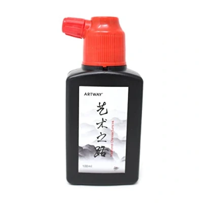 Image of Artway Chinese Sumi Ink Dense Black Drawing 100ml