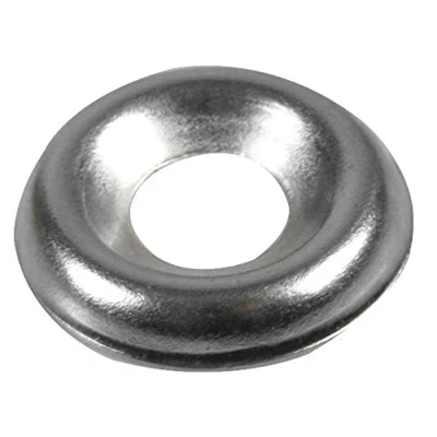 Image of Duratool D02084 10mm Nickel Plated Screw Cup, Pack of 100