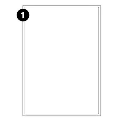 Image of 1 Label PER A4 Sheet, 250 Sheets Labels in Total, Self Adhesive Address Mailing Labels, L7167 Compatible with Inkjet and Laser Printers Permanent (1 Sheet (250 Sheets)