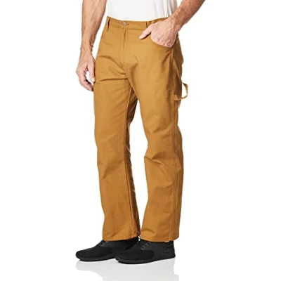 Image of Dickies Men&#039;s Relaxed Straight fit Lightweight Carpenter Jean Work Utility Pants, Brown Duck, 36W / 32L