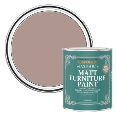 Image of Rust Oleum Pink Furniture Paint in Matt Finish Haversham 750ml