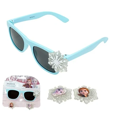 Image of Disney Frozen II with Charms Sunglasses Mountaineering, Climbing and Trekking Children, UV Protection Glasses Polarized Size Small (S) 13cm