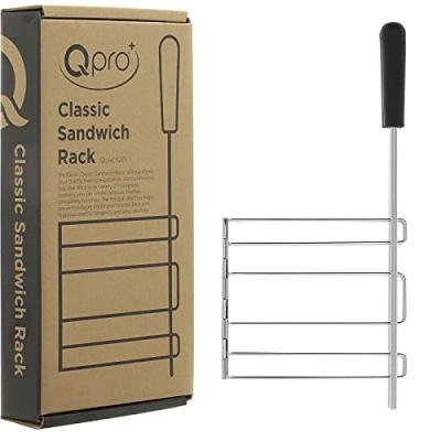 Image of Qpro Sandwich Cage Compatible with Dualit Classic Toasters to Make Toasted Sandwiches in Your Toaster Drip Tray Ideal Toastie Maker Accessories
