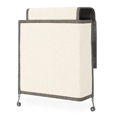 Image of Navaris Cat Scratch Mat Sofa Shield Linen and Sisal Furniture Protector Scratching Pad for Cats Carpet Couch, Sofa, Chair Right