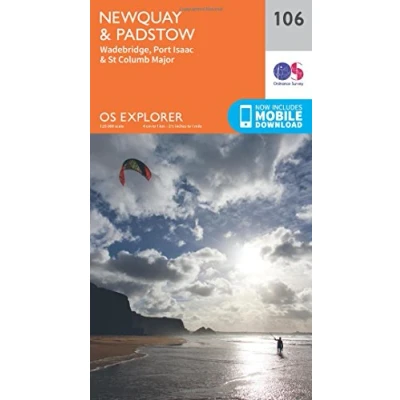 Image of Explorer 106 Newquay &amp; Padstow Map With Digital Version