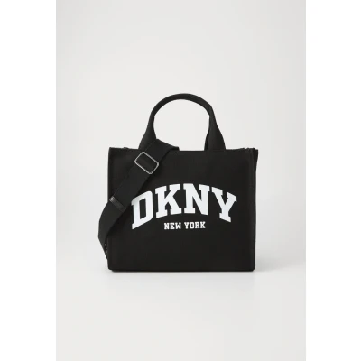 Image of DKNY Hadlee TOTE Handbag, Women&#039;s, Size: One Size, Black/silver