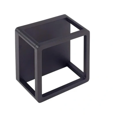 Image of Lucande LED outdoor wall light Thorvid, black, aluminium, 18 cm