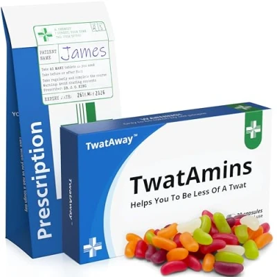 Image of Funny Rude Joke Pill Tablets Box Prank with Jelly Beans Sweets Inside Gift for Men Him Secret Santa Christmas Stocking Filler Valentines Day Birthday Gifts Women Boxes Presents Boyfriend Dad