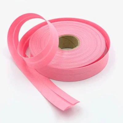 Image of Craft Cult 25mm Wide Plain Bias Binding Tape 25 Metre Roll (24 Baby Pink)