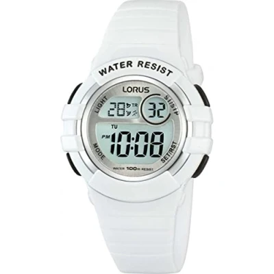 Image of Lorus Unisex Chronograph Digital Watch with PU Strap R2383HX9