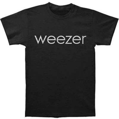 Image of Weezer Classic Logo Mens T Shirt Size S Black