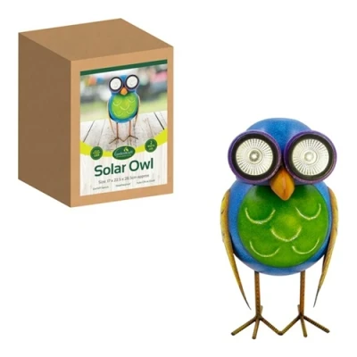 Image of GardenKraft Metal Owl Solar Light
