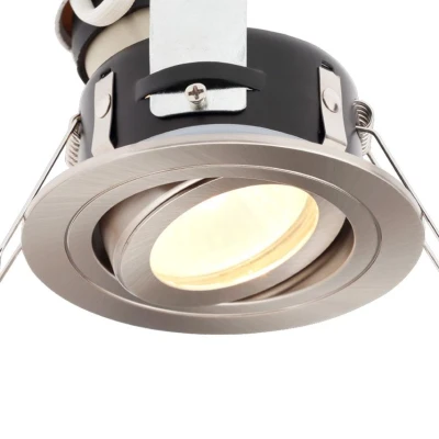 Image of SPA 30842 SCHR Cali Tilt Downlight, IP65, Satin Chrome, Round