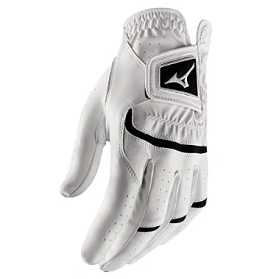 Image of Mizuno Mens G19 Elite Leather Golf Glove White XL