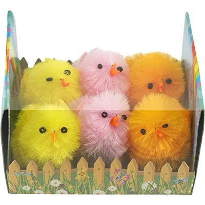 Image of SRV Hub 6 PCS Multi Coloured Easter Chicks