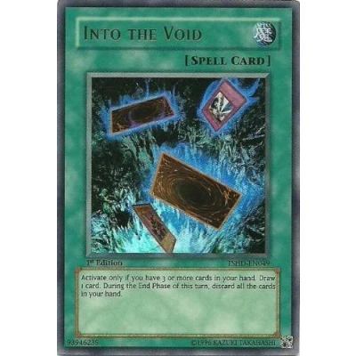 Image of Yu Gi Oh! Into The Void (TSHD EN049) Shining Darkness 1st Edition Ultra Rare by