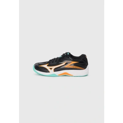 Image of Mizuno LIGHTNING STAR Z7 Jr. Field Hockey Shoes Black/Tangelo/Ice Green Junior Size 4,5
