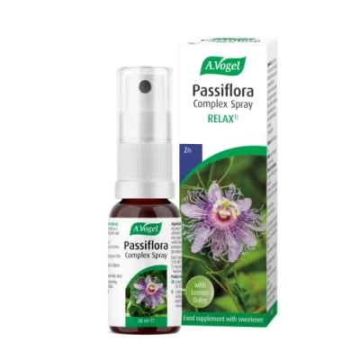 Image of A.Vogel Passiflora Complex Spray Supports Relaxation Extracts of Passion Flower, Lemon Balm &amp; Zinc, which Protects Cells from Oxidative Stress 20ml