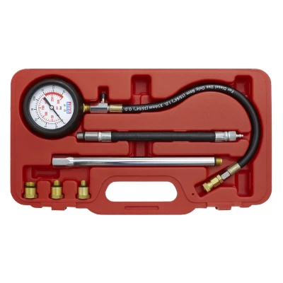Image of Sealey Petrol Engine Compression Tester Deluxe Kit 6pc