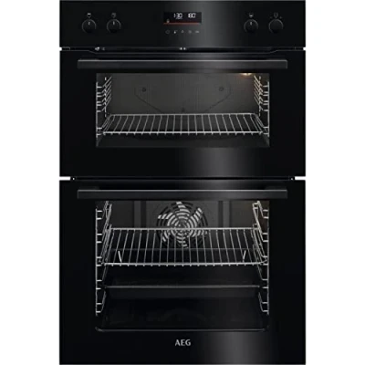 Image of AEG 6000 Series Electric Built In Double Oven Black