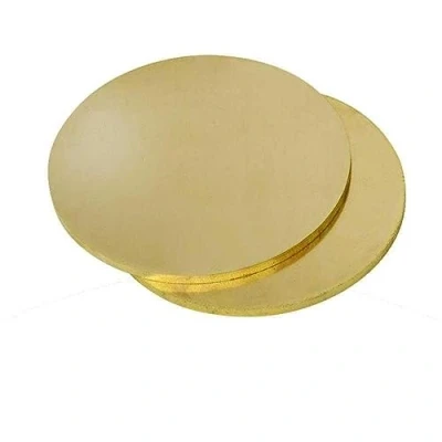 Image of WUDOLI Brass Disc Round Plate Sheet Diameter 20mm 30mm 50mm 60mm 80mm 100mm 150mm 200mm Solid (Color : Thicknesses 1mm, Size (2pcs))