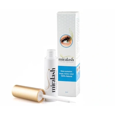 Image of Miralash Eyelash Serum Conditioner for Eyelashes 3 ml 1 Pack Long Dense Growth and Extension Fuller lash look Stronger Care product Beauty lashes Volume Lengthening Thickener Booster