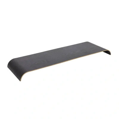 Image of AYTM Curva tray, black, 81 x 25 5 cm, wood