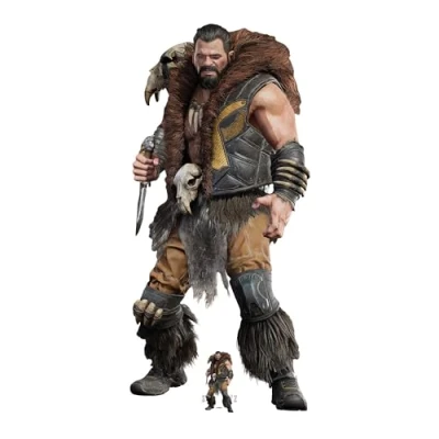 Image of Star Cutouts SC4393 Kraven the Hunter Cardboard Cutout with Mini Perfect for Spider Man Fans, Parties, and Events