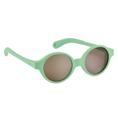 Image of Béaba Baby Sunglasses 9 24 Months, 100% UV Protection CAT 3, Lateral Protection, Optimal Comfort, 360 Adjustable Temples, Joy, Neon Green