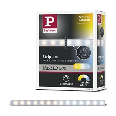 Image of Paulmann 70630 MaxLED Tunable white LED strip coated 1 m lighting 7W light with control