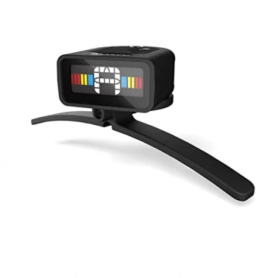 Image of Planet Waves PW CT 16 D&#039;Addario Micro Banjo Tuner Multi color display Digital Non Marring Hoop Bracket Fast &amp; Accurate Tuning Visual Metronome,Black