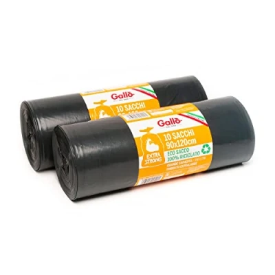 Image of Gallo XXL Collection Waste Bags, Extra Resistance, Black, Large (Pack of 2)