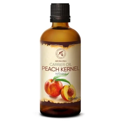 Image of Peach Oil 100ml Prunus Persica Kernel Italy 100% Pure &amp; Natural for Beauty Relaxing Massage Wellness Cosmetics Good Skin Hair Body Face Care